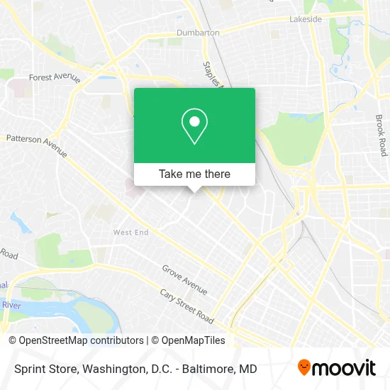 Sprint Store map