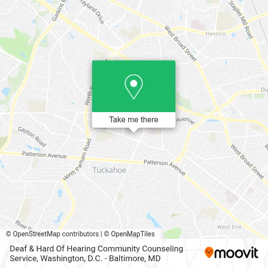 Deaf & Hard Of Hearing Community Counseling Service map
