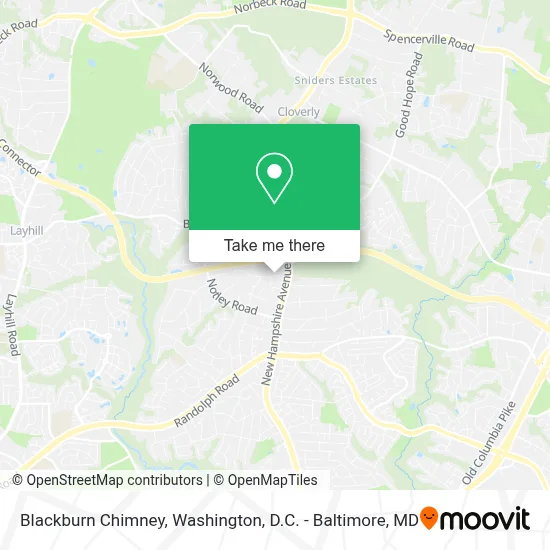 Blackburn Chimney map