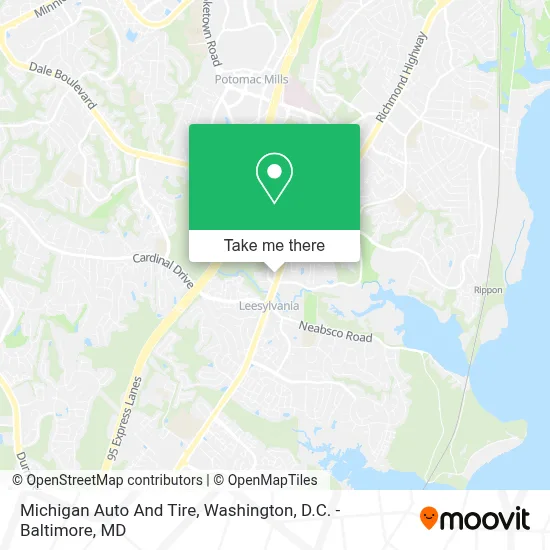 Michigan Auto And Tire map