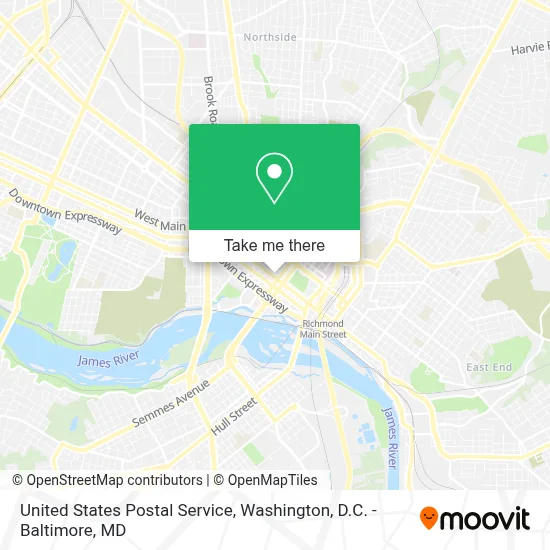 United States Postal Service map