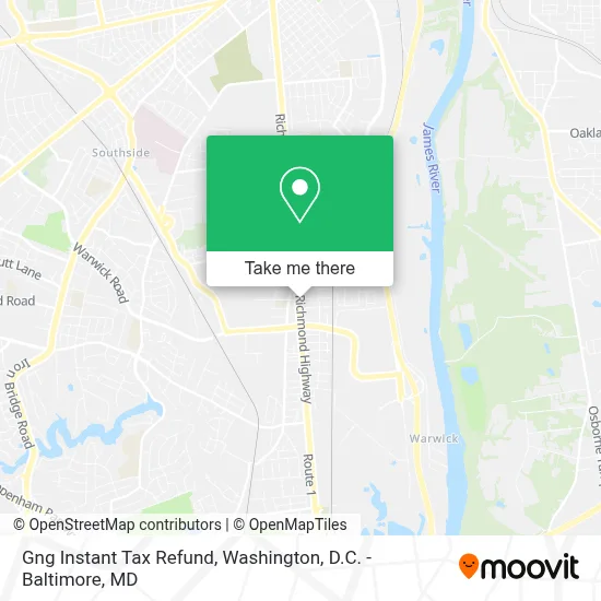 Gng Instant Tax Refund map