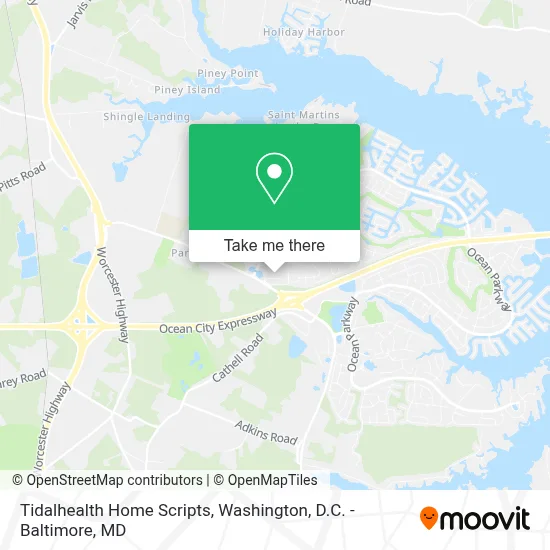 Tidalhealth Home Scripts map
