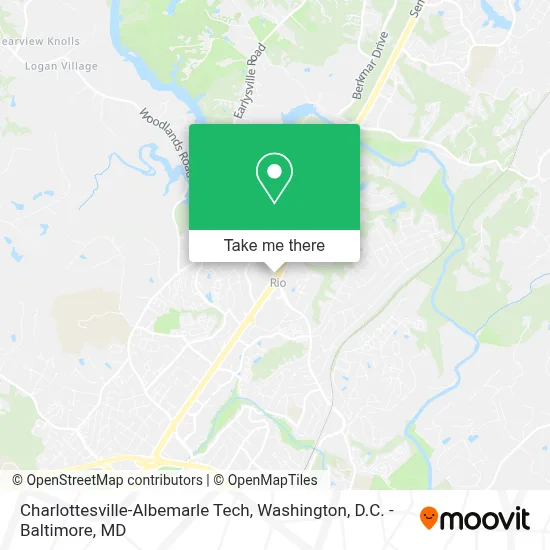 Charlottesville-Albemarle Tech map