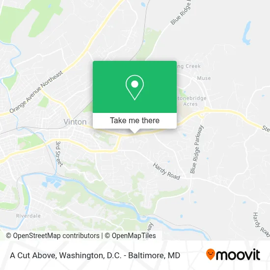 A Cut Above map