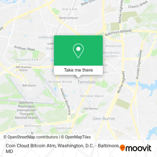 Coin Cloud Bitcoin Atm map