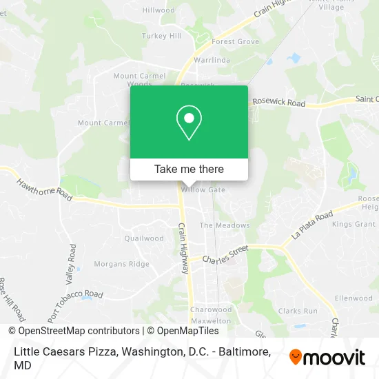 Little Caesars Pizza map