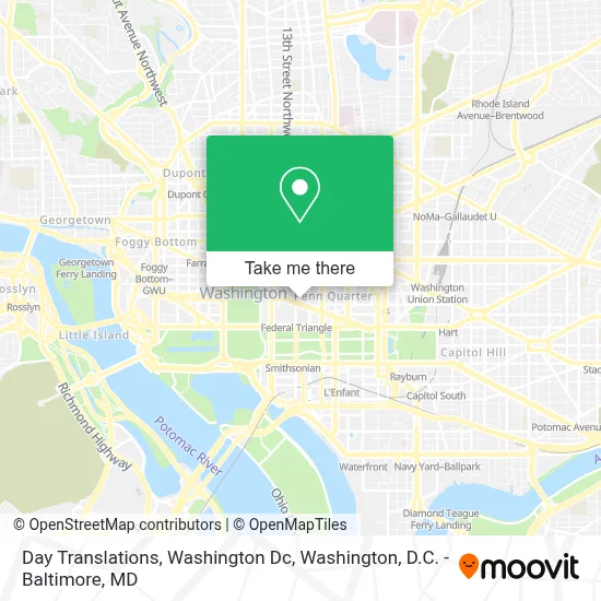 Day Translations, Washington Dc map