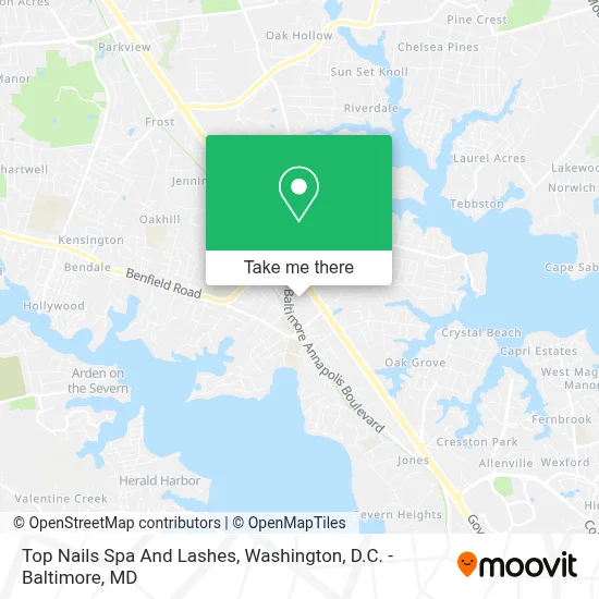 Top Nails Spa And Lashes map