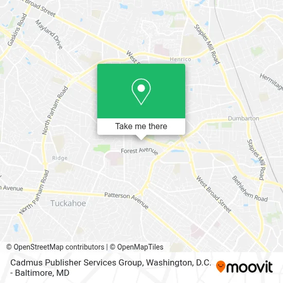 Cadmus Publisher Services Group map