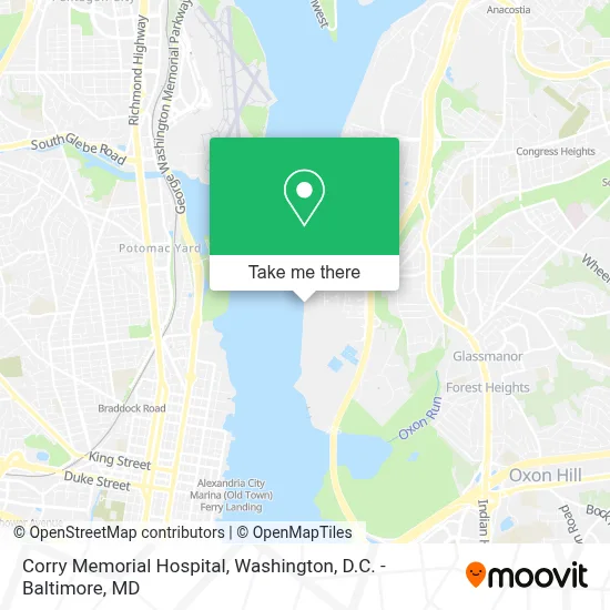 Corry Memorial Hospital map