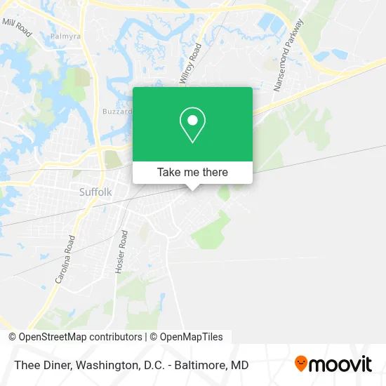 Thee Diner map