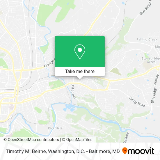 Timothy M. Beirne map