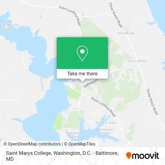 Saint Marys College map
