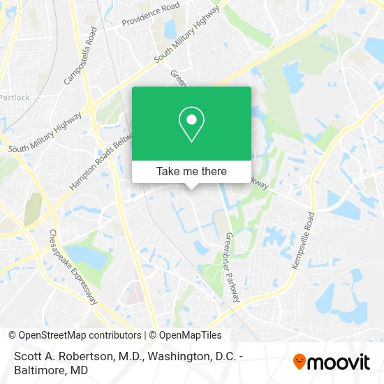 Scott A. Robertson, M.D. map