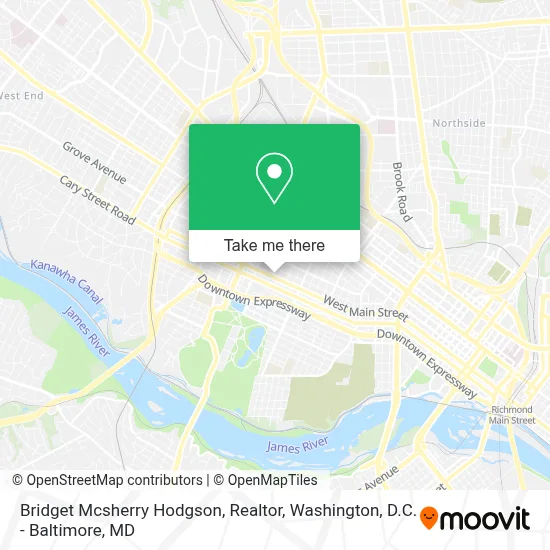 Bridget Mcsherry Hodgson, Realtor map