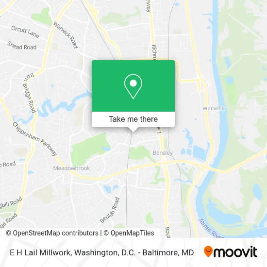 E H Lail Millwork map
