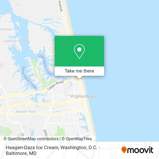 Haagen-Dazs Ice Cream map