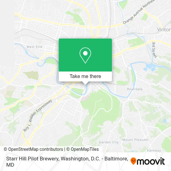 Starr Hill Pilot Brewery map