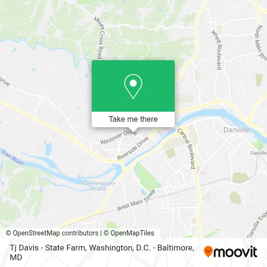 Tj Davis - State Farm map