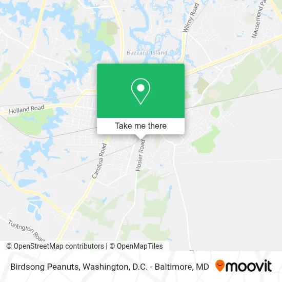 Birdsong Peanuts map