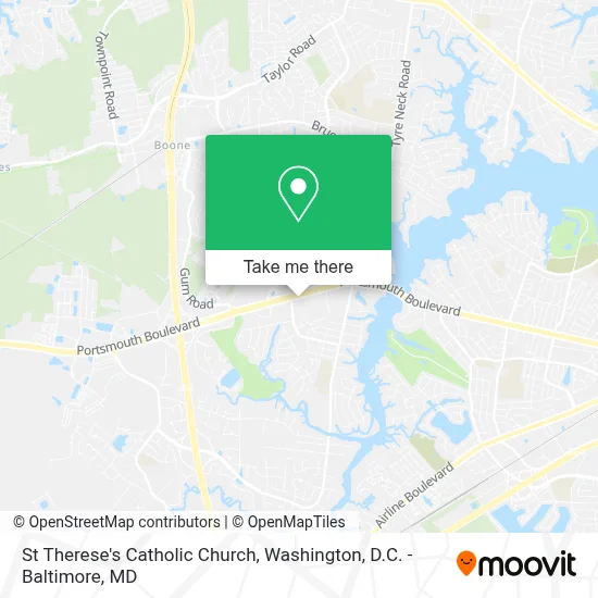 St Therese's Catholic Church map