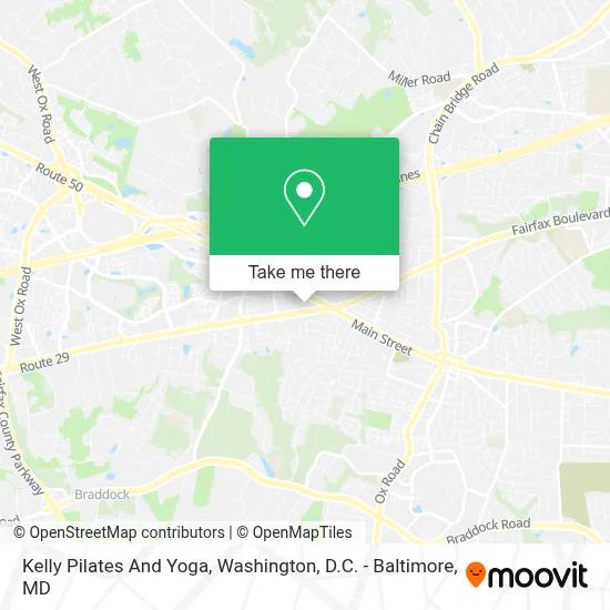 Kelly Pilates And Yoga map