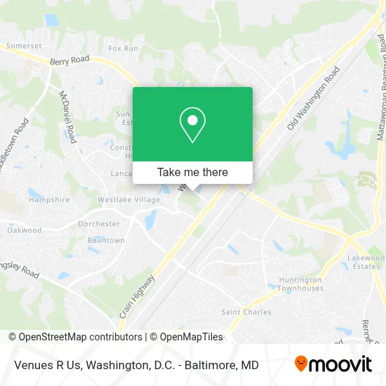 Venues R Us map
