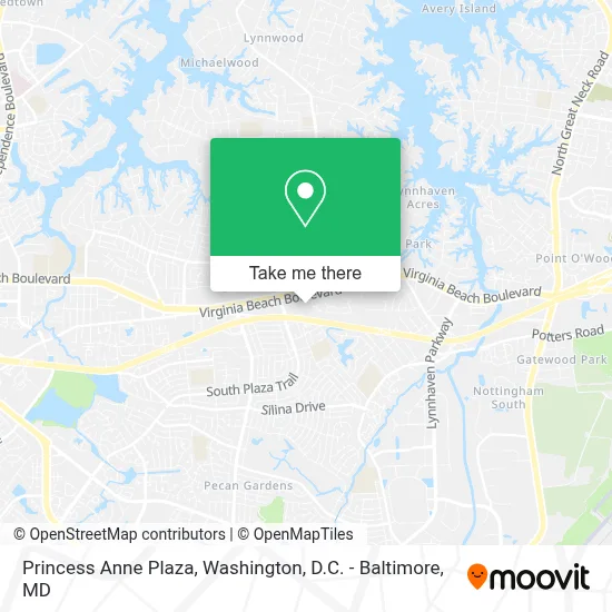 Princess Anne Plaza map