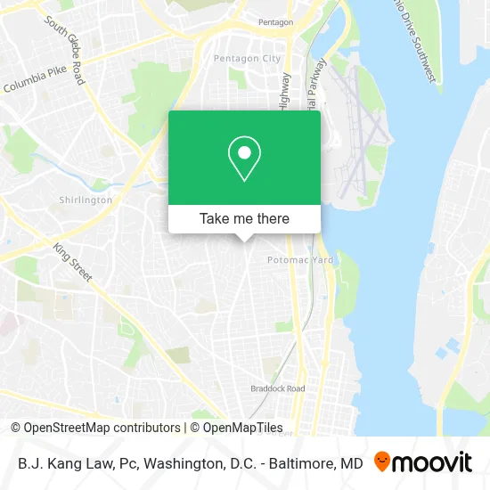 B.J. Kang Law, Pc map
