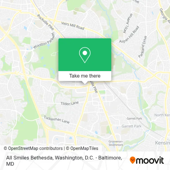 All Smiles Bethesda map