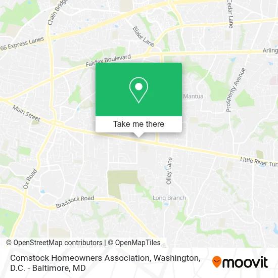 Comstock Homeowners Association map