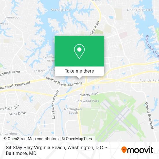 Sit Stay Play Virginia Beach map