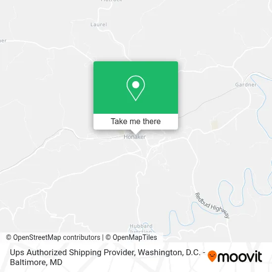Ups Authorized Shipping Provider map