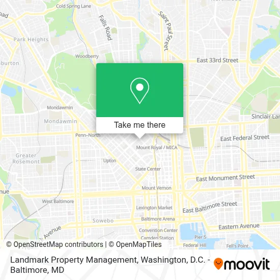 Landmark Property Management map