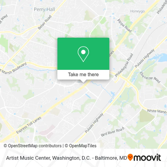 Artist Music Center map