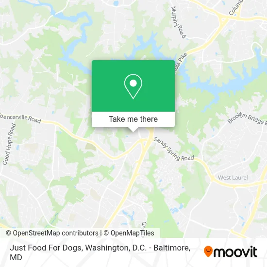 Just Food For Dogs map