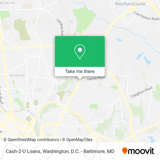 Cash-2-U Loans map