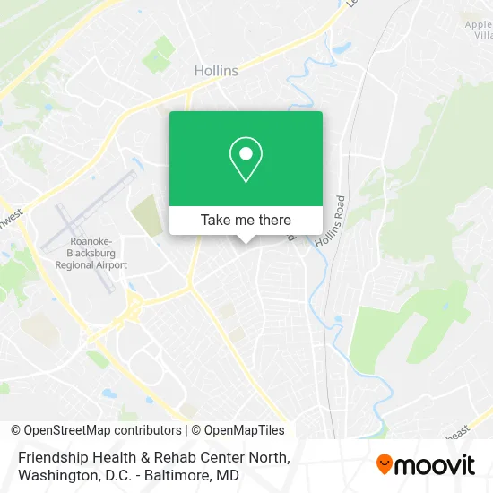 Friendship Health & Rehab Center North map