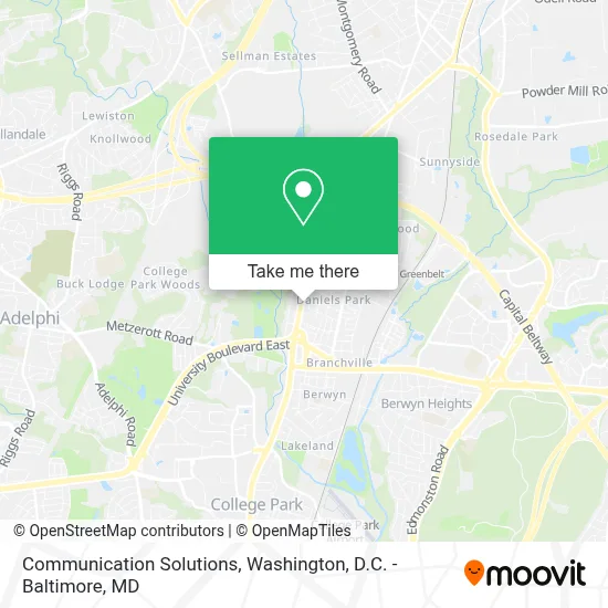 Communication Solutions map