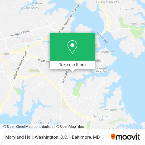 Maryland Hall map