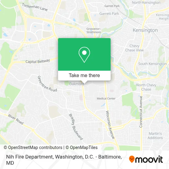 Nih Fire Department map