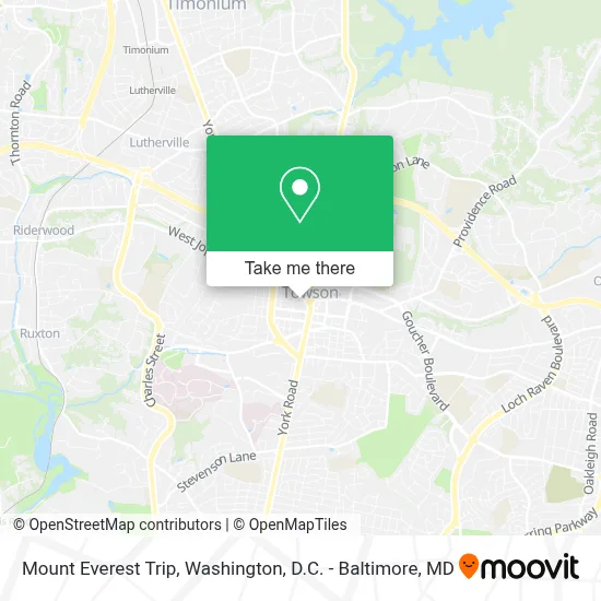 Mount Everest Trip map