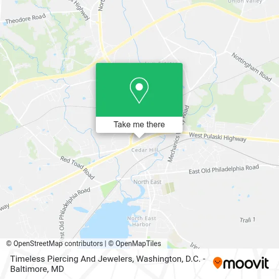 Timeless Piercing And Jewelers map