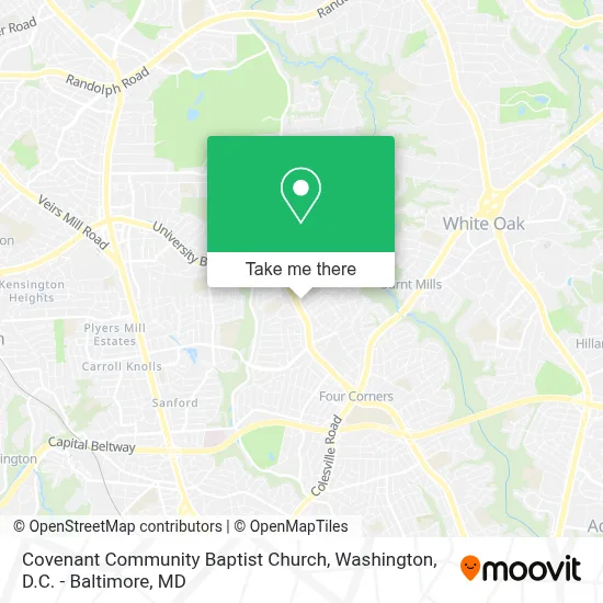 Covenant Community Baptist Church map