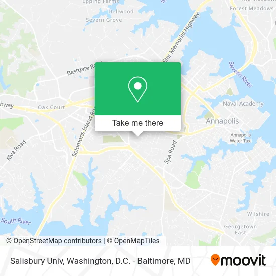 Salisbury Univ map