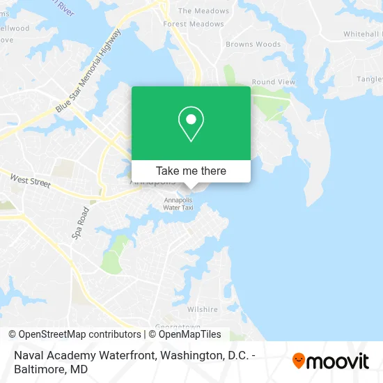Naval Academy Waterfront map