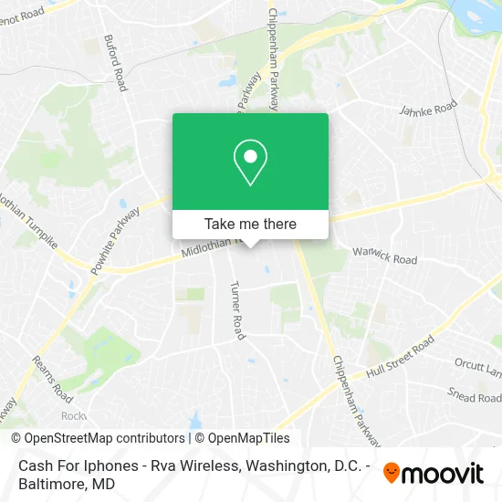 Cash For Iphones - Rva Wireless map