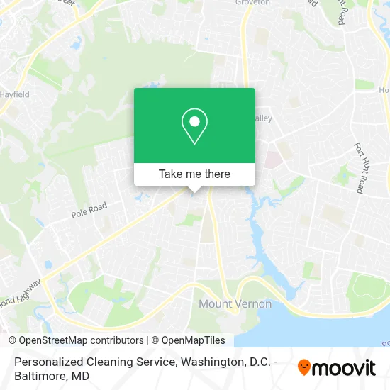 Personalized Cleaning Service map