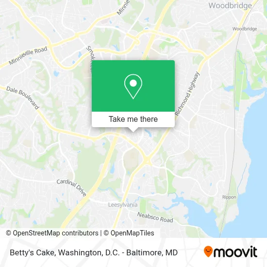 Betty's Cake map